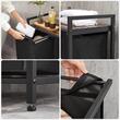 Mobile bagno, Leobert, pannello MDF, 2 ripiani, marrone, 73x33x72 cm