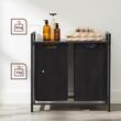 Mobile bagno, Leobert, pannello MDF, 2 ripiani, marrone, 73x33x72 cm