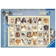 Puzzle Ravensburger - Porträts von Hunden, 500 Teile