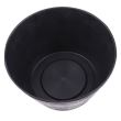 Decorative flower pot, round, wooden model, teak, 38x28 cm