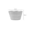 Decorative flower pot, round, wooden model, teak, 38x28 cm