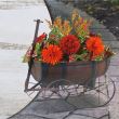 Vaso da fiori a botte, con carrello, 41,5x29x19 cm, Strend Pro