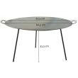 Disco per griglia, metallo, con gambe, 60,5x32,3 cm, Perfect Home