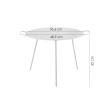 Disco per griglia, in metallo, con gambe e gancio, 48,7x32 cm, Perfect Home