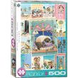 Puzzle 500 Teile XXL - Gary Patterson: Cat's Life