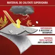 Telo copriauto per parabrezza, specchietti, finestrini e lunotto, 2920 x 1470 x 510 mm (L x P x A) semitelone per auto per tutte le stagioni, misura L, Walser, impermeabile, grigio, materiale PEVA, ganci di fissaggio