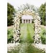 Arco in metallo, pergola, per giardino, 140x37x240 cm