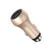 Incarcator Auto Qualcomm 3.0 3A Devia Hammer Dual USB Champagne Gold