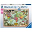 Puzzle 1000 Teile Ravensburger - Weltkarte