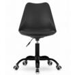 Sedia da ufficio, Artool, Andria, girevole, PP, nero, 56,5x56,5x83,5-96 cm
