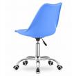 Sedia da ufficio, Artool, Alba, girevole, PP, blu, 48,5x56,5x91,5 cm