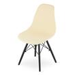 Sedia in stile scandinavo, Artool, Osaka, PP, legno, crema e nero, 46x54x81 cm