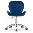 Sedia da ufficio, Artool, Avola, girevole, velluto, blu marino, 46,5x55x86,5 cm