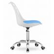 Sedia da ufficio, Artool, Print, girevole, PP, bianco e blu, 50x57x93,5 cm