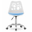 Sedia da ufficio, Artool, Print, girevole, PP, bianco e blu, 50x57x93,5 cm