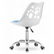 Sedia da ufficio, Artool, Print, girevole, PP, bianco e blu, 50x57x93,5 cm
