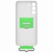 Original Samsung Galaxy S22 Plus Silicone Cover with Strap White
