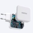 Cargador Choetech Red Carga Rápida Dual USB-A/USB-C PD 65W EU, Blanco
