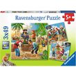 Puzzle Ravensburger - Pirates, 3x49 pièces