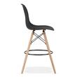 Sgabello da cucina/bar, Artool, Lamal, PP, legno, nero e naturale, 54x55x107,5 cm