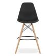 Sgabello da cucina/bar, Artool, Lamal, PP, legno, nero e naturale, 54x55x107,5 cm
