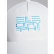 Sapcă unisex ELECTRYPHY, logo turquoise central, Albă S-M