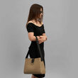 Borsa in pelle con tracolla regolabile MASHA Beige