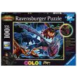 Ravensburger phosphoreszierendes Puzzle – Drachenzähmen leicht gemacht, 100 Teile