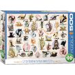 Puzzle Eurographics - Yoga-Kätzchen, 300 Teile XXL