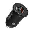 Lemontti Autoladegerät Schnellladung 30 W 5 A 2 Anschlüsse PD Typ C + USB-A QC 3.0, Schwarz