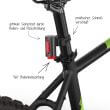 Kit luci bici Twin Fischer, angolo 360°, ricarica USB, Led 30 lux