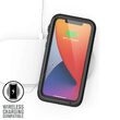 Custodia iPhone 12 Catalyst Total Protection Trasparente Nera (impermeabile, cordoncino)