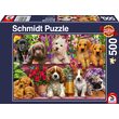 Schmidt Puzzle - Hunde im Regal, 500 Teile