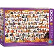 Puzzle Eurographics - Cuccioli e gattini di Halloween, 1000 pezzi