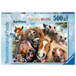 Puzzle Ravensburger - Selfies - À cheval, 500 pièces