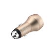Incarcator Auto Qualcomm 3.0 3A Devia Hammer Dual USB Champagne Gold