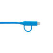 Cavo MicroUSB e Lightning MFI Boompods Duo Blu (1m, treccia tessile)