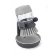 Perie Vase cu Recipient Dozare detergent Gri  - Joseph Joseph