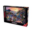 Puzzle Anatolien - Ville côtière au coucher du soleil, 1000 pièces