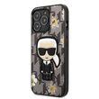 Custodia per iPhone 13 Pro Karl Lagerfeld Ikonik Fiore Grigio