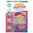 Puzzle 3x24 piese Ravensburger - Mix&Match Sirene Si Monstri