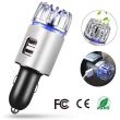 Purificatore d'aria per auto 2in1, con caricatore per auto USB, 2 porte