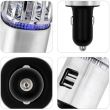Purificatore d'aria per auto 2in1, con caricatore per auto USB, 2 porte