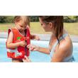 Vesta de inot pentru copii, ajustabila, 19–30 kg (3-6 ani), marimea M, rosie, cu imprimeu crocodil, Reer MySwimBuddy Swim Vest M, 66044