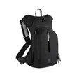 Zaino da trekking, ciclismo, corsa, moto, pieghevole, cinghie a X, jack per cuffie, multiscomparto, impermeabile, ultra leggero, tasca per sistema di idratazione, 10L, West Biking, nero