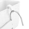 Fioriera decorativa, Prosperplast, simil rattan, supporto, bianco, 49,2x17,2x17,4 cm