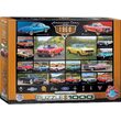 Puzzle Eurographics - Amerikanische Autos der 1960er Jahre, 1000 Teile