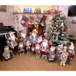 Decorazione Babbo Natale con gli sci, 45 cm