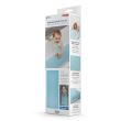 Antislipbadmat met zuignappen, natuurlijk rubber, antibacterieel, rechthoekig, 97 x 36 cm, blauw, MyHappyBath Mat XL, Reer 76033