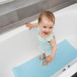 Antislipbadmat met zuignappen, natuurlijk rubber, antibacterieel, rechthoekig, 97 x 36 cm, blauw, MyHappyBath Mat XL, Reer 76033